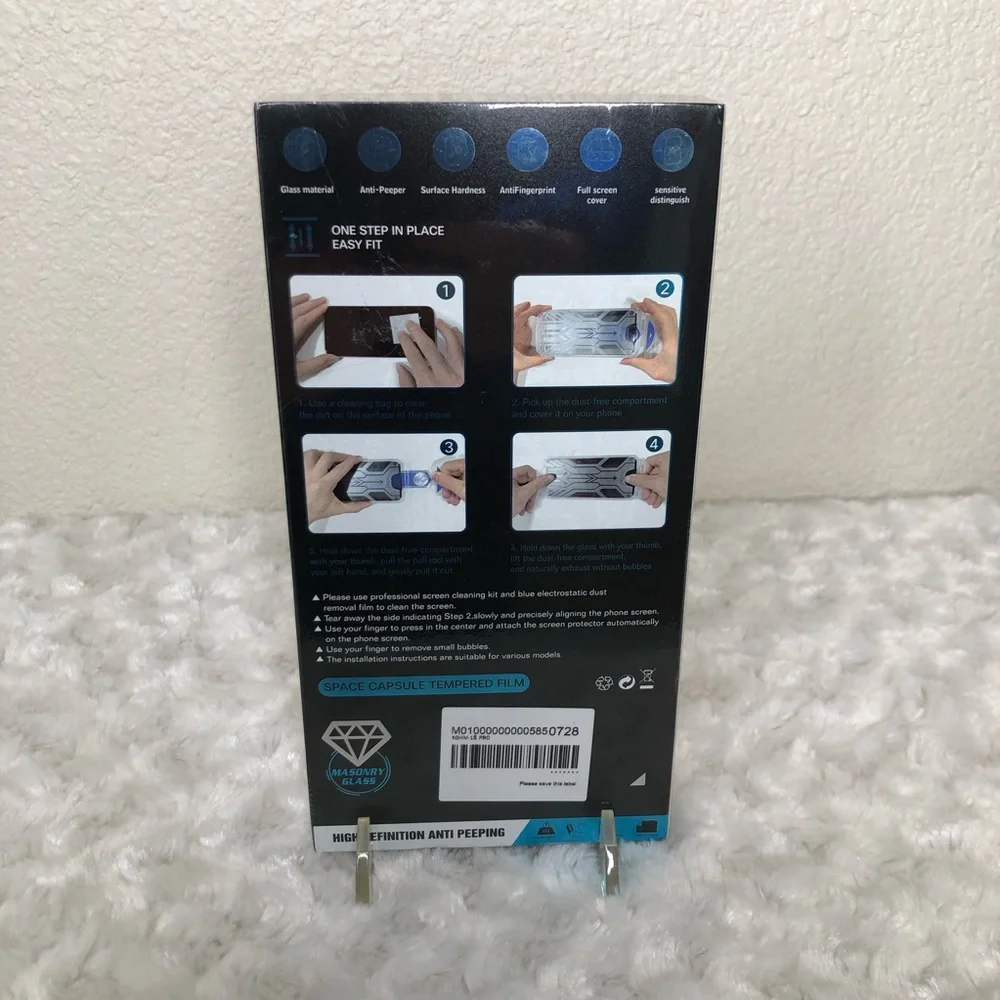Glass High Definition Anti Peeping Protector for 15 pro Phone